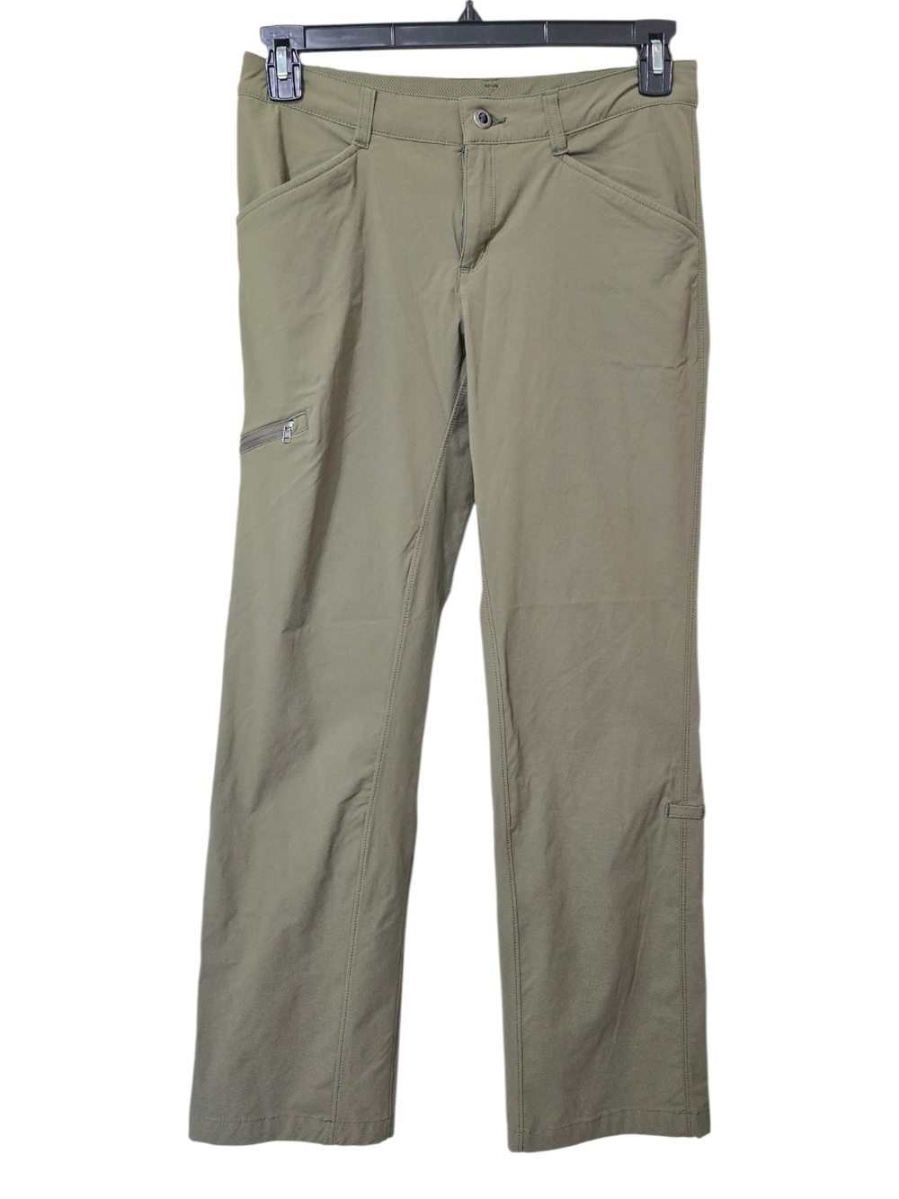 Patagonia Quandary Convertible Hiking Pant Olive Green Wom 6 UPF Capris Gorp DWR